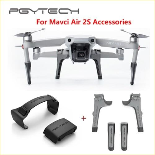 PGYTECH Mavci Air 2S Propeller Holder + Landing Gear Extention for DJI Mavic Air 2S / Mavic Air 2 Drone Accessories Combo