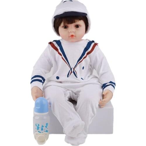 Hoomai 60 cm Lifelike Reborn Dolls Soft Silicone Vinyl Baby Doll Cosplay toys for boys bebe reborn