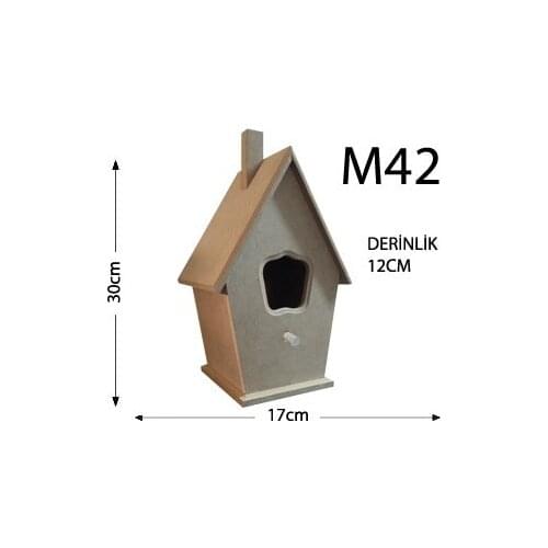 M42 Bird House Wooden Object paintable decorative objects декоративные предметы под роспись