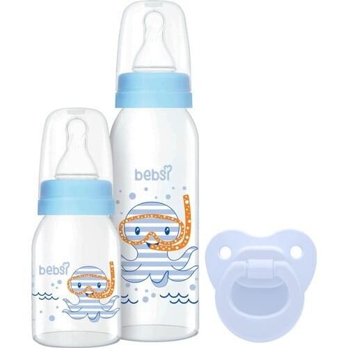 The BEBS 3'lü Set glass-blue