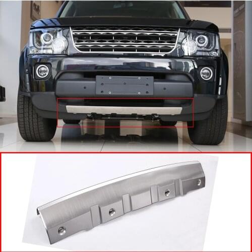1pcs For Land Rover Discovery 4 LR4 2014-2017 Car-styling 304 Stainless Front Bumper Sill Plate Protector Cover Trim Stickers