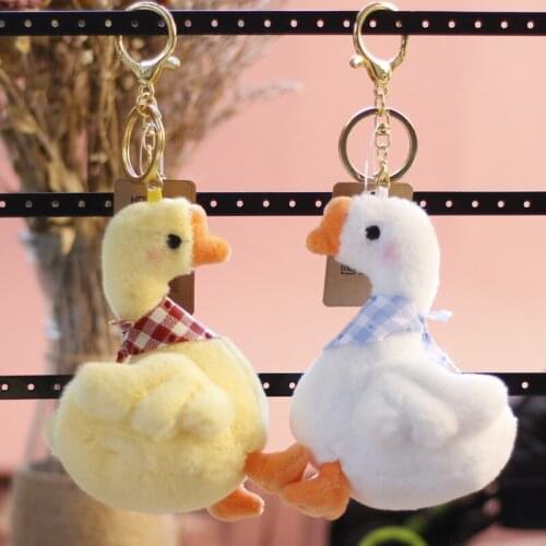 New Cute Exquisite Cute Cartoon goose doll plush toy very soft keychain baby Soothing doll christmase interesting Advanced gift