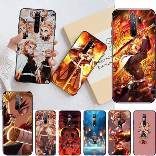 Rengoku Kyoujurou Demon Slayer Kimetsu no Yaiba Phone Case for Redmi 9A 8A 7 6 6A Note 9 8 8T Pro Max Redmi 9 K20 K30 Pro