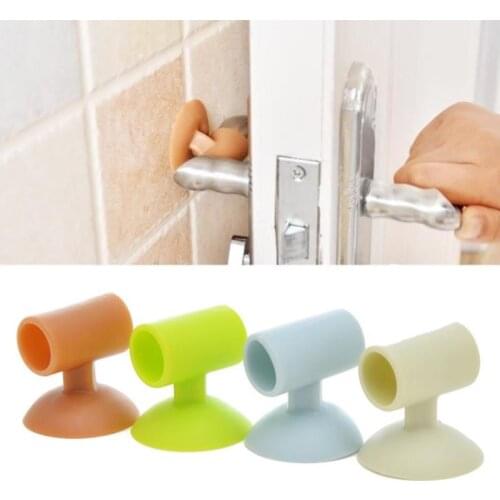 Door Handle Crash Pad Rubber Door Knob Lock Bumper Guard Stopper Mute Silencer Door Fenders Anti Accident Wall Protector