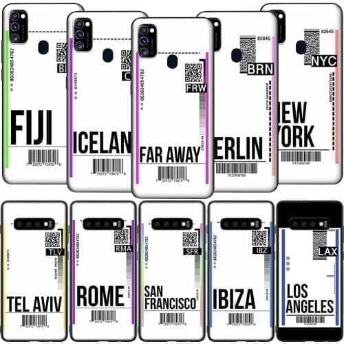 GX126 Luxury Fly Air Ticket Case for Samsung A6 A7 A8 Plus A9 A10 A20 A30 A40 A50 A60 A70 A01 EU A11 A21S A31 A41