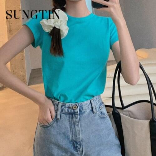 Женские футболки с коротким рукавом Sungtin China At AliExpress