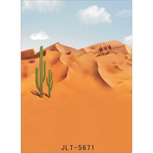 Fabric Cloth Backgrounds for Photos Desert Cactus Computer Printed Wedding Children Photography Backdrops for Photo studio