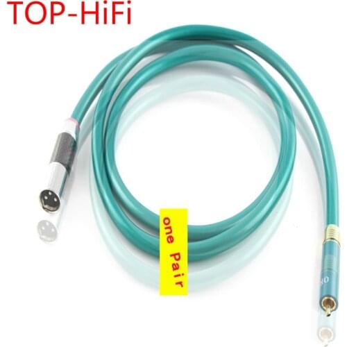 TOP-HiFi Pair Ortofon 8N-OFC Pure Copper Carbon Fiber XLR to RCA Intecconnect RCA Audio Cable for AMP CD Player Audio Cable