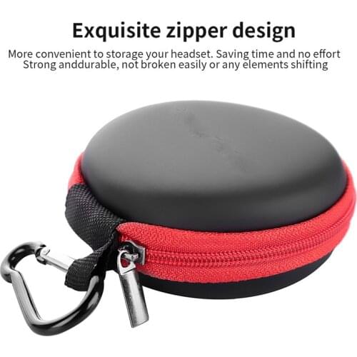 High Quality Delicate Portable Earphones Case for New Bee Earbuds Bag Made of EVA Headset Box for Most Headphones(with Hook)