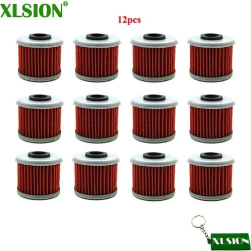XLSION 12x Oil Filter For Honda TRX450R TRX450ER CRF450X CRF450R CRF250X CRF250R CRF150R CRF150F CRF 150F 150R 150RB 250R 250X