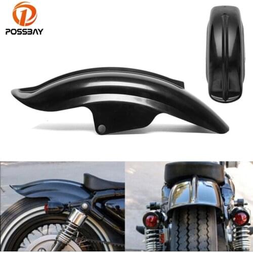 POSSBAY Motorcycle Rear Mudguard Fender Bike Solo Seat Bobber Chopper Cafe Racer for Harley Sportster 1994-2003 Scooter Fenders
