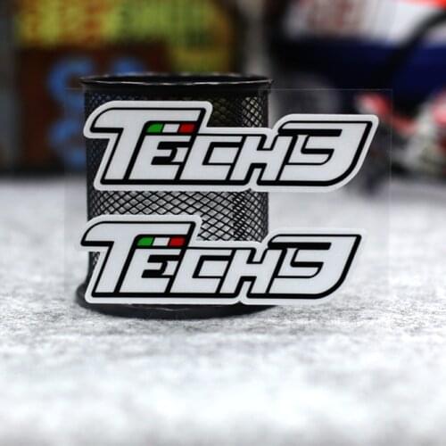 2 PCS Car Styling Vinyl Decals Motocross Racing Motorcycle Helmet Sticker for Tech3 Italy