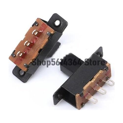 20PCS 2 Position Vertical Slide Switch 3Pins SS-12F25G7