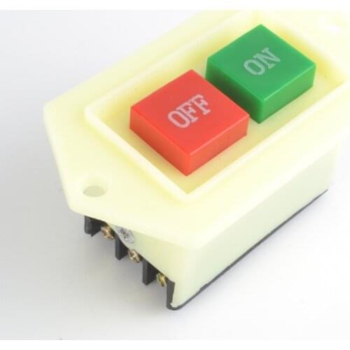 5PCS LC3-5 5A Push Button Switch 10A 380V Bench Drill Cutting Machine Switch LC3-5 5A Button Starter Switch