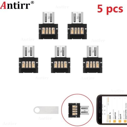 5Pcs/Lot tested Mini Micro USB to USB Connector OTG Cable USB OTG Adapter for Flash Drive for Samsung Android Tablet PC
