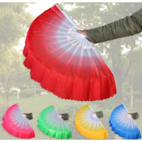 50pcs/lot New Arrival Chinese dance fan silk veil 5 colors available For Wedding Party favor gift SN962