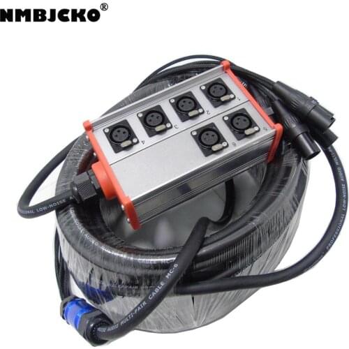 NMBJCKO 6 Channel Snake Cable with Male connector to XLR Female socket Audio Cord snake cable