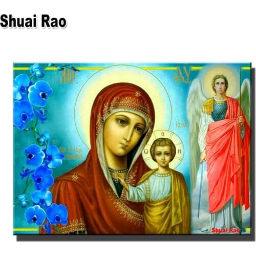 Greek Orthodox Full Square/round 5d Diy Diamond painting 3d Picture diamond embroidery cross stitch Diamond mosaic Virgin Baby
