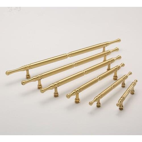 Satin Brass Door Handles and Knobs Antique Drawer Pulls Vintage Kitchen Cabinet Handles Cupboard Pull Hardware