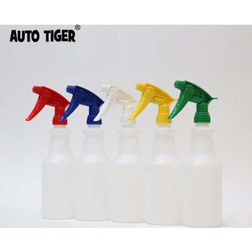 AUTO TIGER 800ML Chemical resistance bottles 1 cc T mark sprayer triggers Metal springs spray triggers for car cleaning home