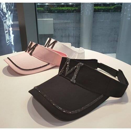 Spring Summer M Letter Empty Top Breathable Womens Sun Hat Adjustable Leisure Outdoor Sports Tennis Golf Mens Baseball Cap