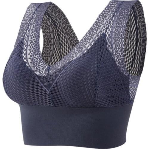 Sexy breast wrap underwear lace large size U beauty back bra V neck latex breast pad without underwire sports vest