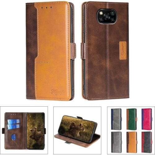 Case For Xiaomi Mi Poco X3 NFC Cover Luxury Leather Cover Wallet Flip Phone Case on For Mi Poco X3 NFC 6.67inch Coque M2007J20CG