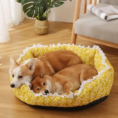 Cat Bed House for Puppy Small Medium L Lounger Kennel Mat Nesk Sleeping Plush Washable Dog Cushion Supplies Indoor