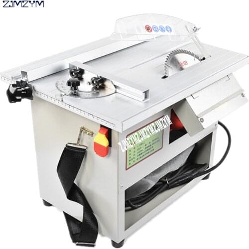 Electric Household Multifunction Dustless Push Table Saw Woodworking Floor Oblique Cutting Aluminum Alloy Adjustable Quick