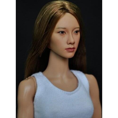 Estartek 1/6 Female HEAD Sculpt Head Carvings KM008NP for 12"collectible Action Figures In Stock