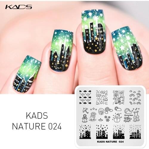 KADS Nail Art Stamping Plates New various beauty Image 7*8cm Nail Art Print Stencil Stamping Template For Nail Polish Stamp Tool