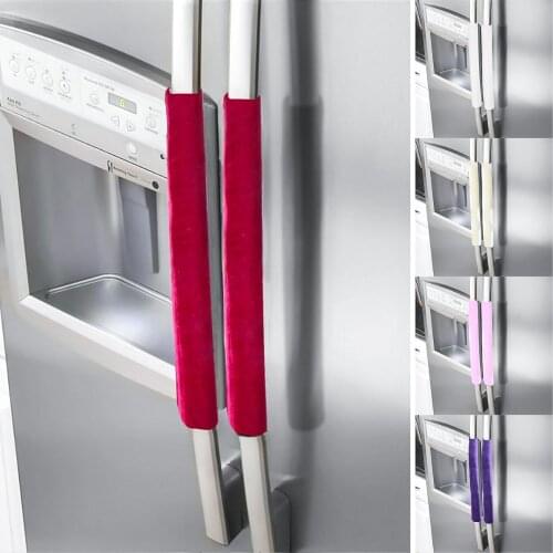 1 Pair Of Refrigerator Handle Cover Oven Refrigerator Anti-Skid Handle Cover Superior Pleuche Material 5 Colors