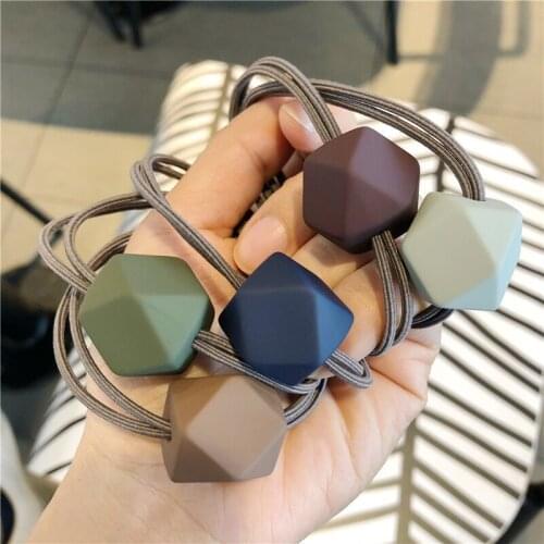 Korean Style Square Hair Ties for Women Girls Eleastic Hair Bands Headdress Hairpins Scrunchies Girls Hair Accessories