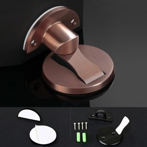 Magnet Door Stops Magnetic Door Stopper Non-punch Six Colors Available Door Holder Hidden Doorstop Furniture Door Hardware