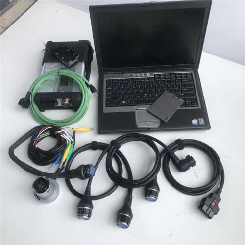 MB Star C5 SD Compact 5 with Used Laptop D630 Computer HDD/SSD V06.2021 X/Vediamo/WIS For Auto Repair Star Diagnosis tools