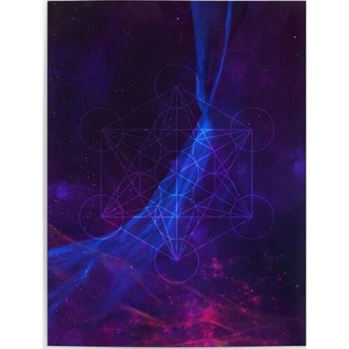Wall Art Printed Pictures Synthwave Nebula Canvas Poster Home Sacred Decoration Brand Hexagon New Painting Living Room No Framed