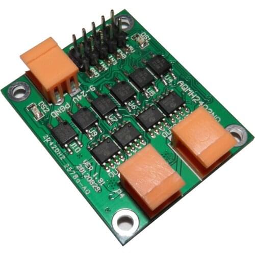 New 12V 60W double circuit high power DC motor drive module, optocoupler fully isolated over-current protection
