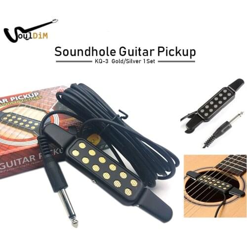 Professional KQ-3 Classic Acoustic Guitar Pickup Transducer Amplifier Guitarra Pickup Sound Hole Musical Instruments Pickup