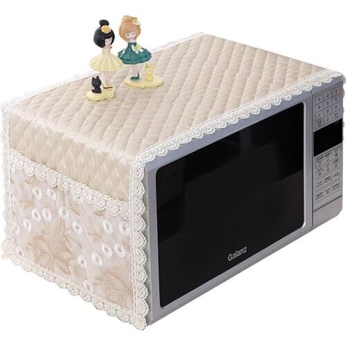 Simple Flowers Microwave Oven dust covers shield Microwave Oven Cover With Storage Bag Dust Cover Anti Oil