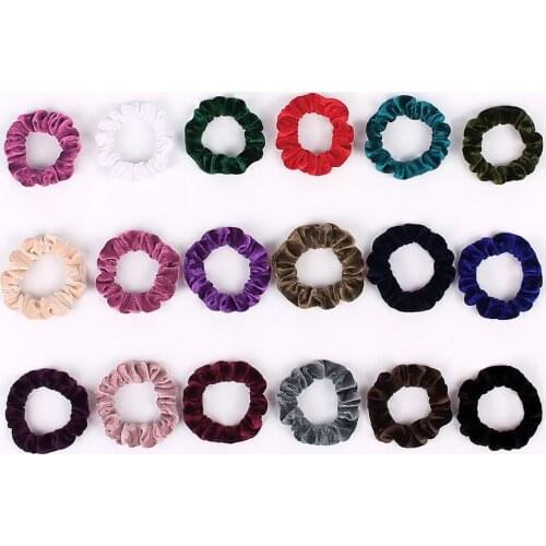 Ponytail Holder Hair Scrunchies Velvet Elastic Hair Bands Scrunchy Hair Ties Velour Pleuche Scrunchie for Women Girls 1006A