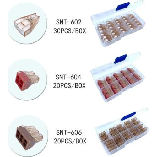 YJCAL Wire Connector 733 Series 1Box Insert Quick Connect Terminal Block Lighting Accessories China Free Shipping