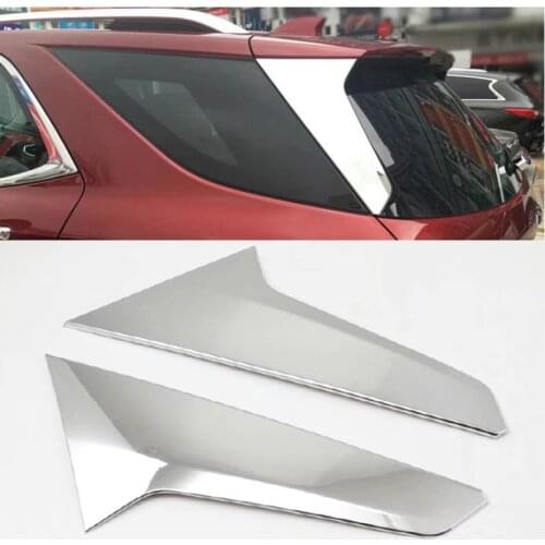 2pcs/set ABS Chrome Rear Window Sill Trim 2pcs For Chevrolet Holden Equinox 2018