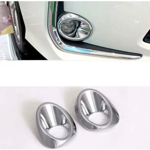 For TOYOTA Corolla 2019 2PCS ABS Chrome Car Front & Rear Headlight Fog Lamp Cover Trim Car Styling Accessories
