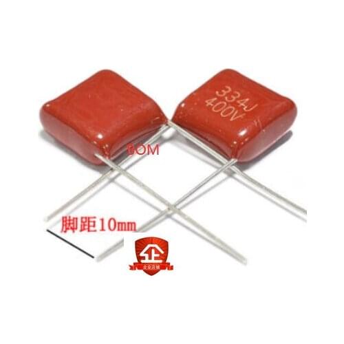 10PCS 400V334J P10mm CBB Polypropylene film capacitor