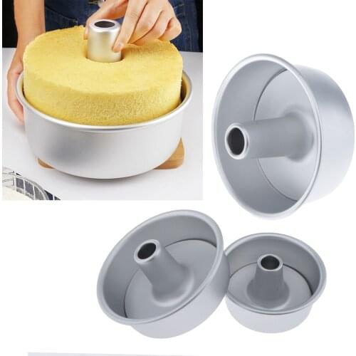 Non-stick Chimney Chiffon Cake Mold Baking Pan Oven Mould Kitchen Baker Tool DIY