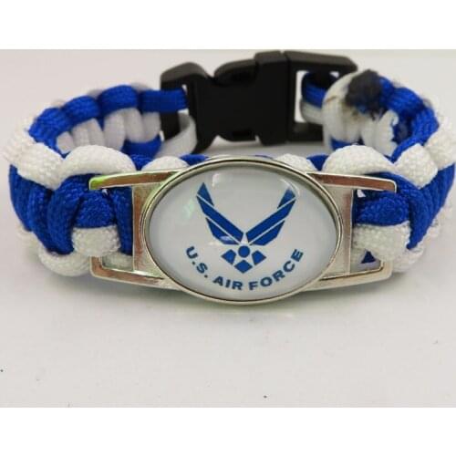 Infinity Love US Amry Bracelet Fashion Women And Men Paracord Bangles Jewelry Gifts