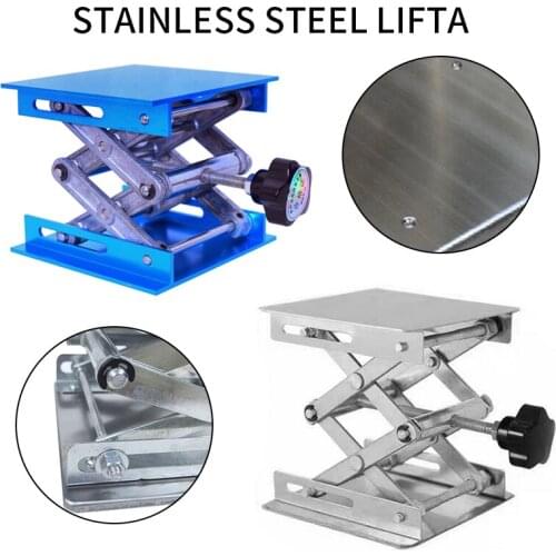 Woodworking Tools Aluminum Lifter Router Plate Table Engraving Laboratory Lifting Stand Manual Lift Platform