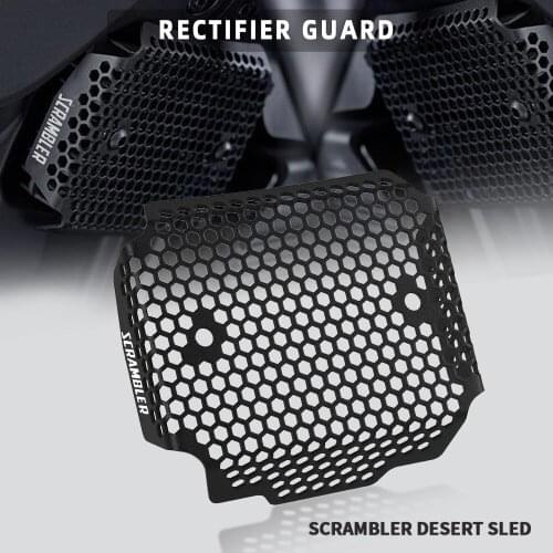 For Ducati Scrambler Italia Independent Desert Sled Cafe Racer Street Classic Desert Sled Moto Rectifier Guard Performance Net