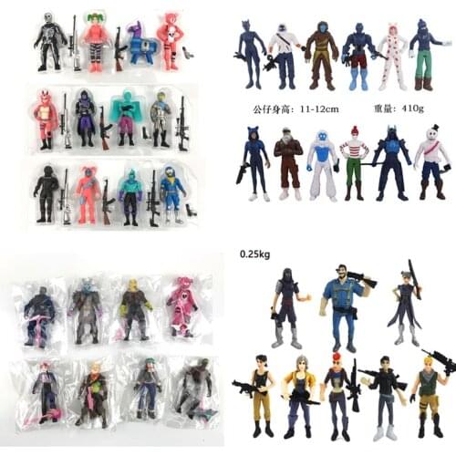 Fortnite Toys Action Figure Game Model Toy Fortnight Anime Peripheral Ornaments Doll with Weapon Kids Gift Birthday 9-12cm
