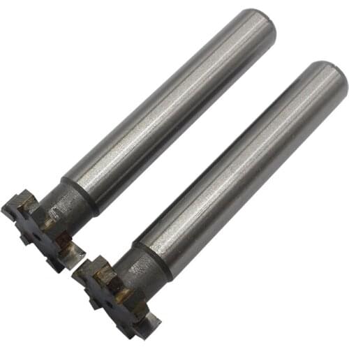 2PCS 22*5mm 6Flute alloy straight shank T-slot milling cutter carbide milling cutter